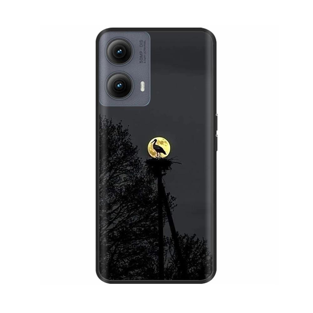 Silicone Casing For Motorola Edge 2024 Case Lovely Cartoon Soft TPU Black Cover For Moto Edge 2024 6.6" Shockproof Fundas Capa
