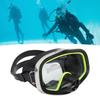 Diving Goggles Silicone Waterproof Tempered Glass Lens Underwater Goggles for Snorkeling Swimming