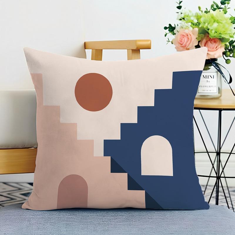 

Небольшая свежая и простая напечатанная декоративная наволочка для спальни, гостиной, квадратная подушка, наволочка 40x40cm