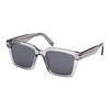Tf Logo Design Square Sunglasses Unisex Sunglasses Transparent-Gray FT1161-K_20A