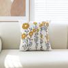 Modern Simple Flower and Plant Towel Embroidered Celebrity Decorative Pillow Case Nordic Ins Sofa Bedside Sofa Living Room Pillow