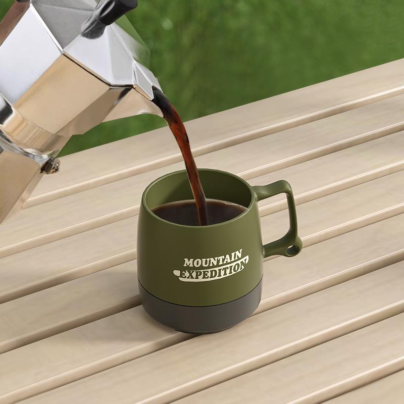 Outdoor Portable Water Cup Coffee Cup Travel Mug Camping Portable Tea Cup Eco-Friendly Design Home Use Couples Picnic