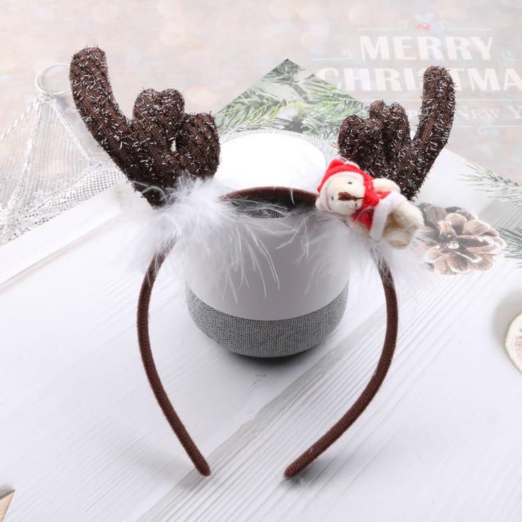 Kinder Feen Geweih Haarspange - Mori Stil Weihnachts Stirnband für Mädchen