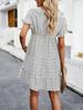 New Women's Casual Print Dress Spring and Summer Temperament Ranch Style Female Dress