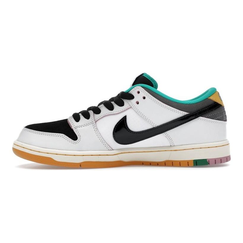 Sneakers Unisex da Uomo CSEF x Nike Dunk Low SB Bianco Verde Smeraldo Summit-White Nero Grigio Ferro HJ4132-100