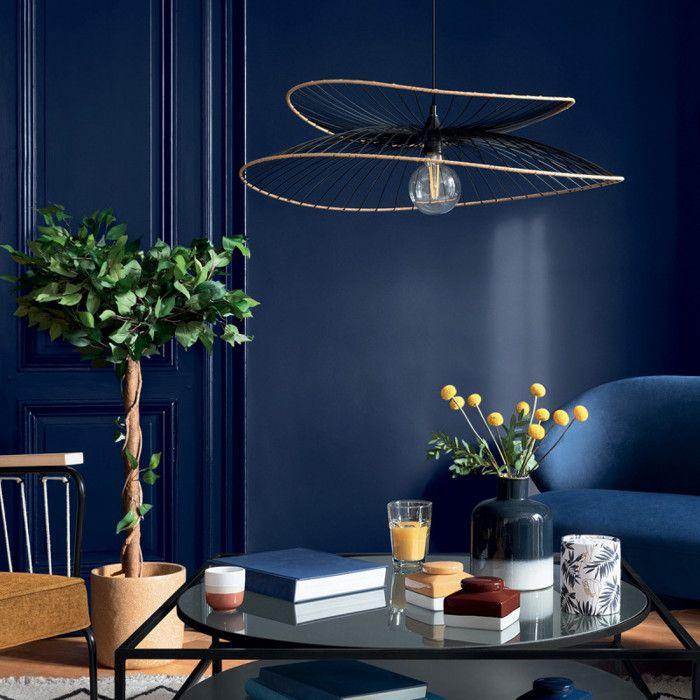 "Alara" Wire Suspension In Black Metal Diameter 70 Cm Atmosphera