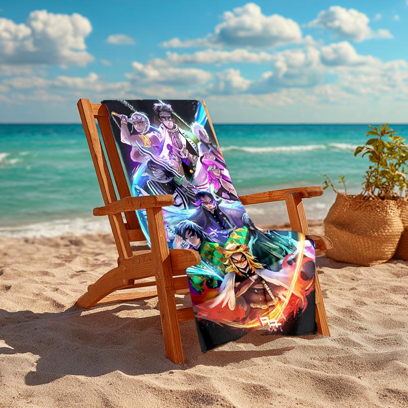 1Pc Fantasy Heroes Unite Beach Towel, Quick Dry, Multi-Use for Beach Pool Gym Yoga Home Travel, Christmas, Halloween, Xmas Gift M928380