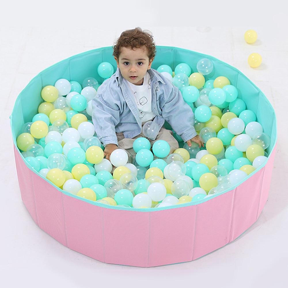 Baby Ball Pool Foldable Infant Ball Pits Ball Pool Ocean Balls For Dry Pool Washable Playpen Toy Folding Fence Kids Toys