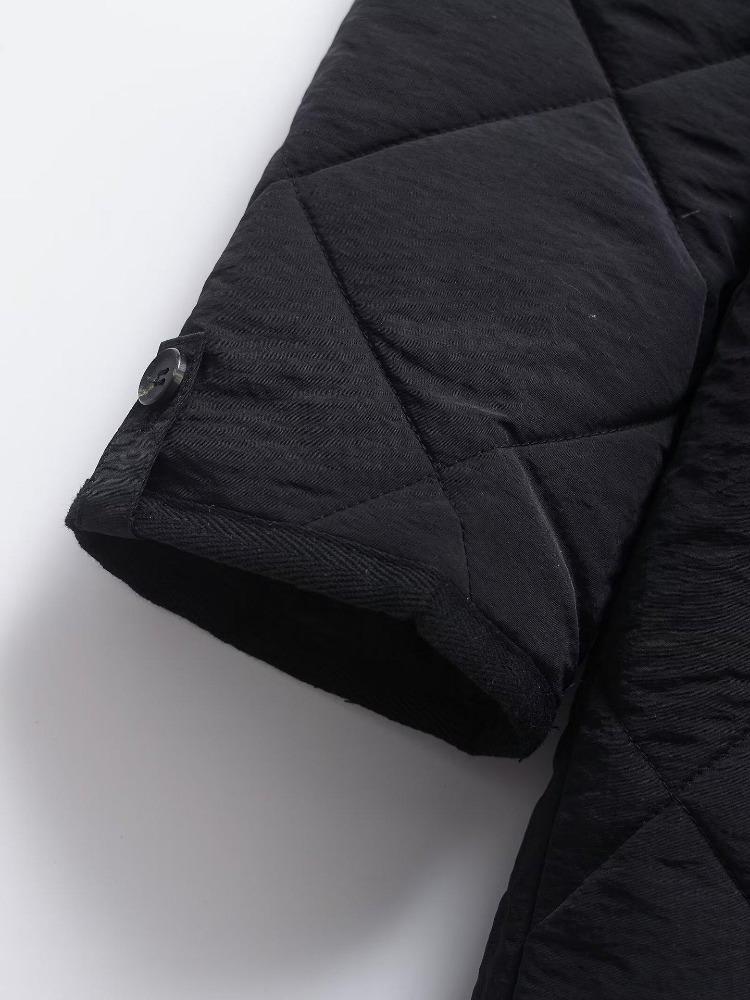 2024 Toamnă Iarnă Femei Palton Lung Matlasat cu Glugă Bumbac Modă Europeană Americană Îmbrăcăminte Exterioară 9654