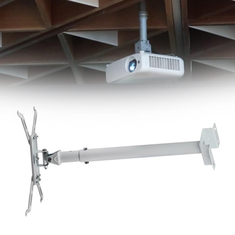 Universal Ceiling Projector Mount Holder with 360 Rotating and Adjustable Height for Home Theater or Office Setups