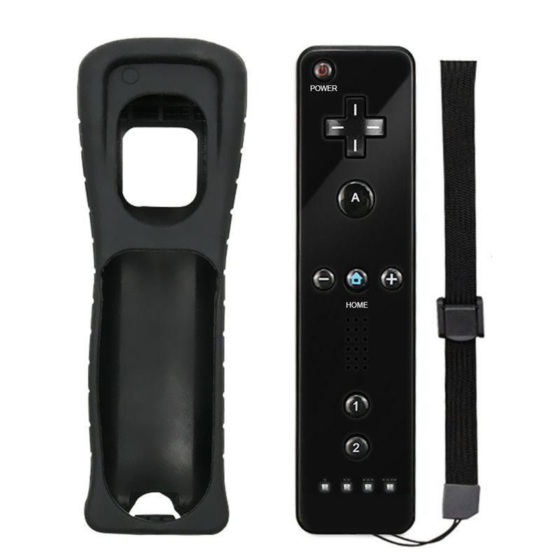 Remote Handle Nunchuck Gamepad for Nintendo Wii Controller Joystick Built-in Motion Plus With Silicone Case