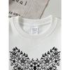 European sizes Girls Crew Neck Sweatshirt Floral Butterfly Pattern Design, Soft Cozy Pullover, Warm Casual for Autumn Winter.