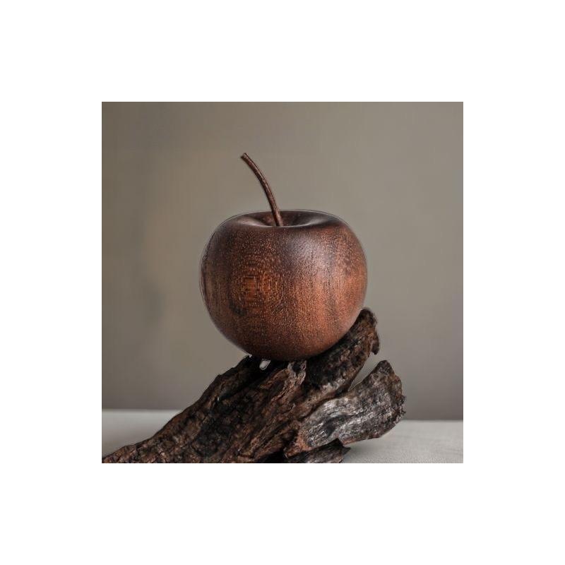 Wooden Apple Aromatherapy Car Diffuser With Incense Holder For Office And Home Decor
