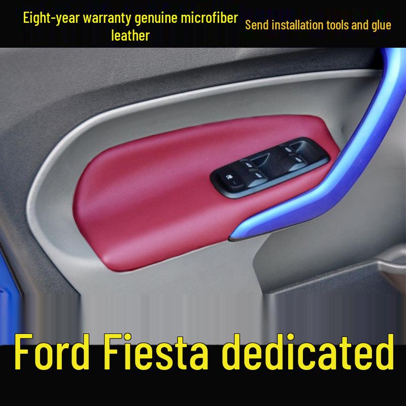 Ford Fiesta (09-14) Leather Door Panel & Armrest Cover for Interior Upgrade