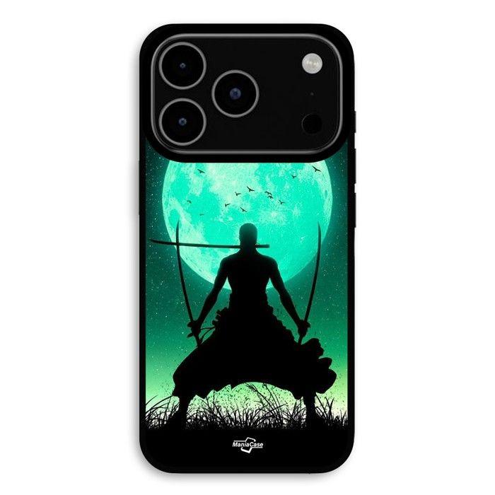 Coque Pour iPhone 17 Pro Max Roronoa Zoro triple épée pleine lune Maniacase