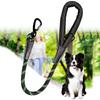 Dog Leash Short Dogs Leash Reflective Leashes for Large Dog Walking Nylon Pet Chain Comfortable Handle Dogs Leashes 62cm Rope