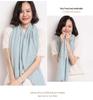Women's Cashmere Knitwear: 2023 Autumn/Winter Loose Fit, Round Neck, Half Sleeve, Solid Color Base Layer.