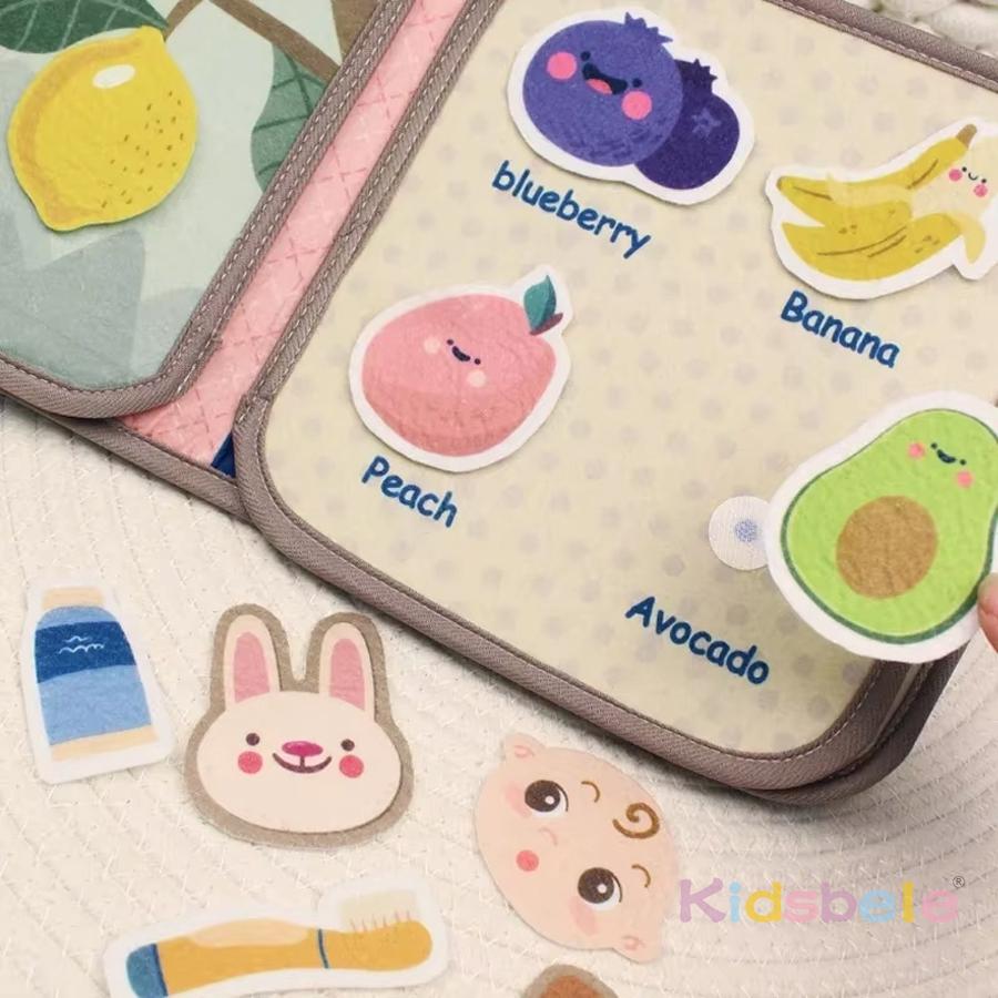 Soft Activity Baby Book My First Animals Felt Quiet Book Montessori Busy Board Toddler 0-3Y Soft Learning Toy Gift Sensory Toy