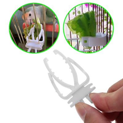 Niedlicher kleiner Vogelfutterhalter für Papageien, Obst und Gemüse, Clip, Tintenfischknochen-Feeder, Klemme, Vogelkäfig-Zubehör, Oiseaux
