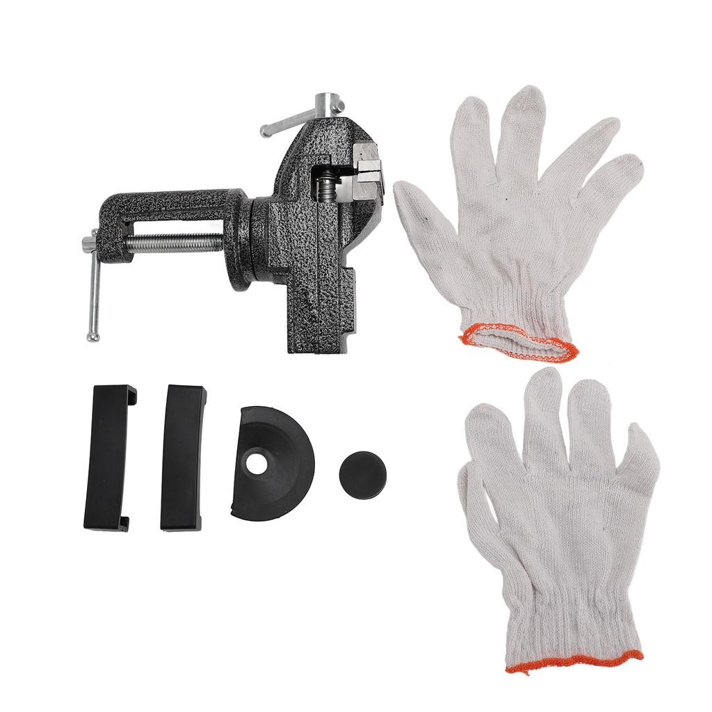 Upínací stolní svěrák Univerzální minipracovní svěrák otočný o 360 stupňů 75 mm Šířka otevření čelistí 62 mm Maxim