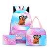3Pcs/set Anime Printed Backpack for Girl Bookbag Back To School Backpack Child Kawaii Gift with Pencil Case Lunch Bag