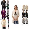 Cozy Women's Cardigan Top With Soft Fleece Fur For Winter Warmth And Style