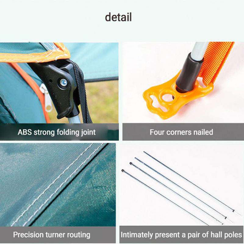 4-6 Person Outdoor Automatic Quick Open Tent Rainfly Waterproof Camping Tent Family Outdoor Instant Setup Tent with Carring Bag
