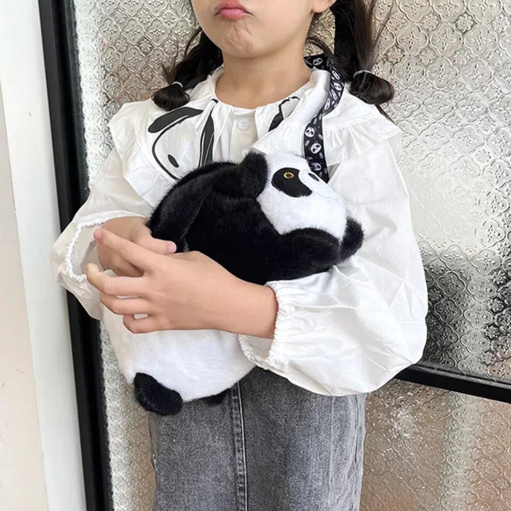 Soft Capybara Bucket Bag Korean Style Cartoon Animal Handbag Gift Panda Crossbody Bag  Work