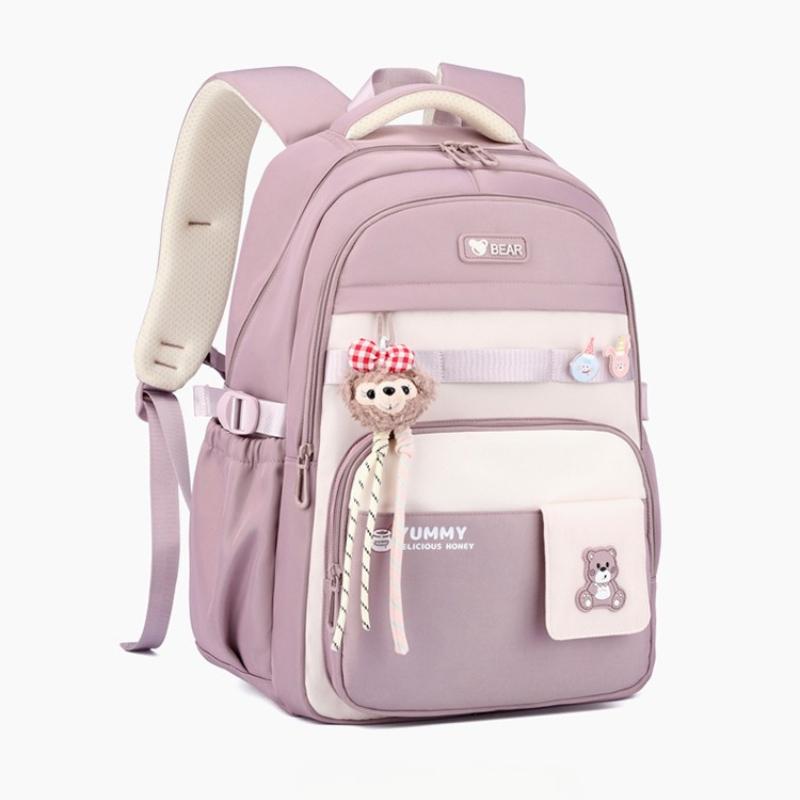 New Junior High School Girl’s Backpacks Simple High Value Large Capacity Book Bag Versatile College Style Lightweight School Bags for Teenager Student