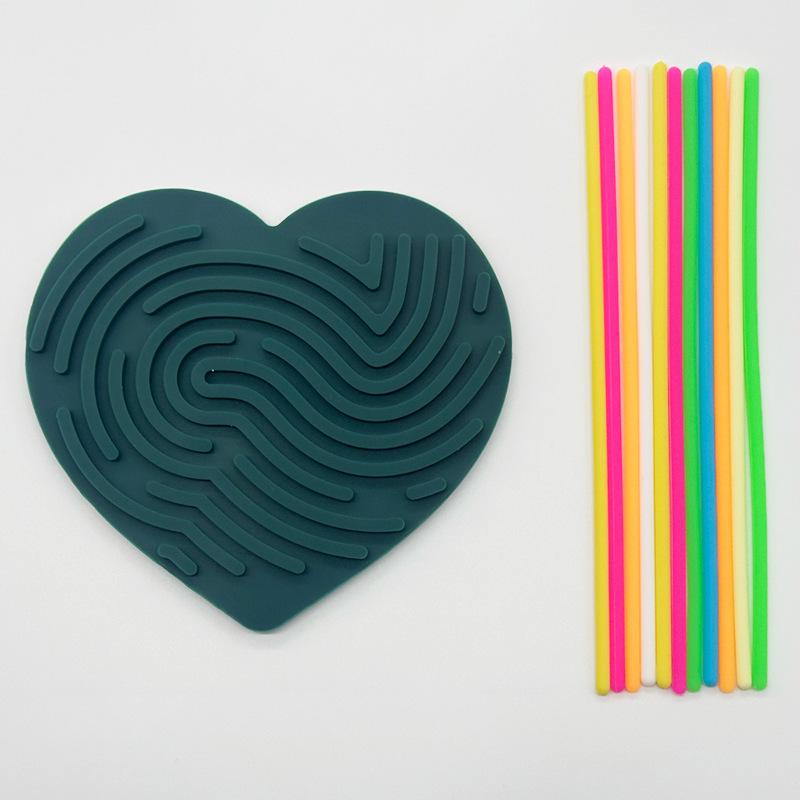 1Set Sensory Activity Board, Duble Sided Design Busy Board For Fine Motor Skill, Silicone Fidget Toy Adults For Travel