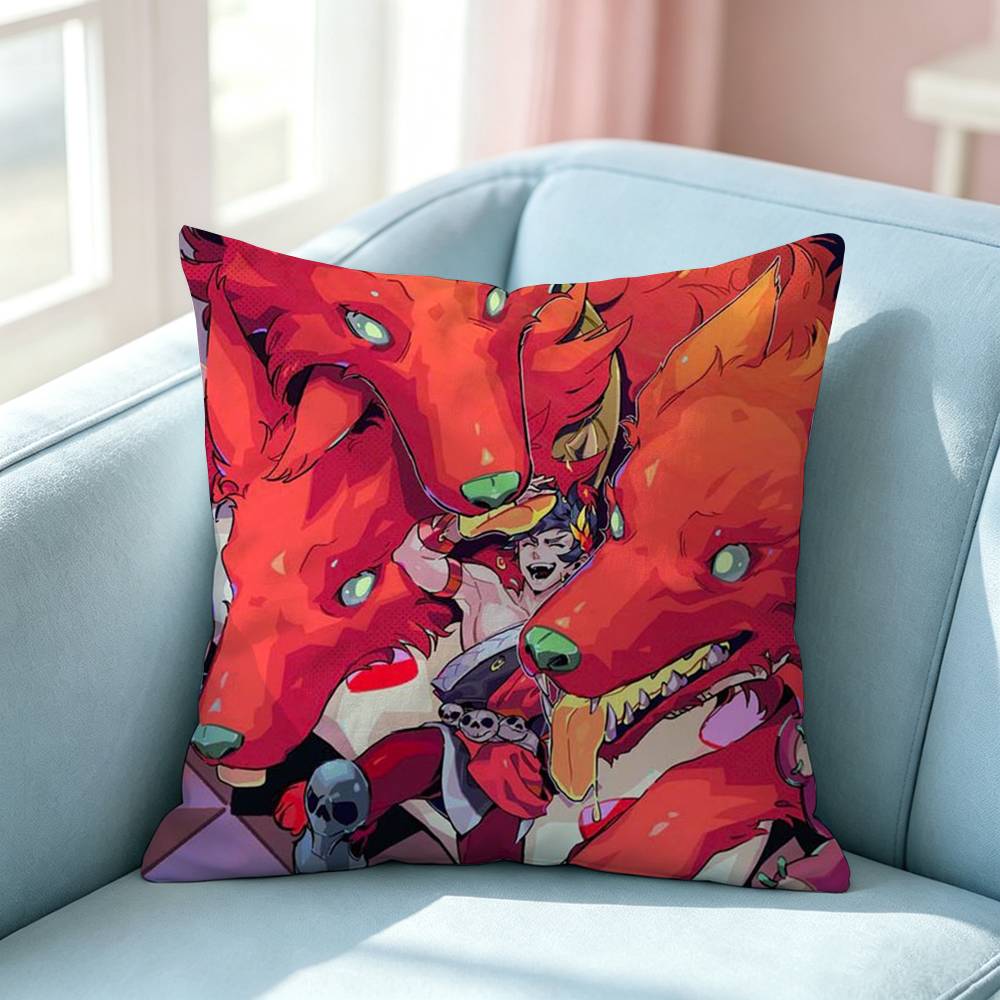Action Game HHades Pillow Case Square DoubleSided Sofa Cushion Cover Bedroom Bedside Pillow