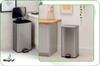 Kosz Na Śmieci Metalowy Nowoczesny Kuchenny Z Pokrywą Inox 35L 61X34X24 Cm | Begryf