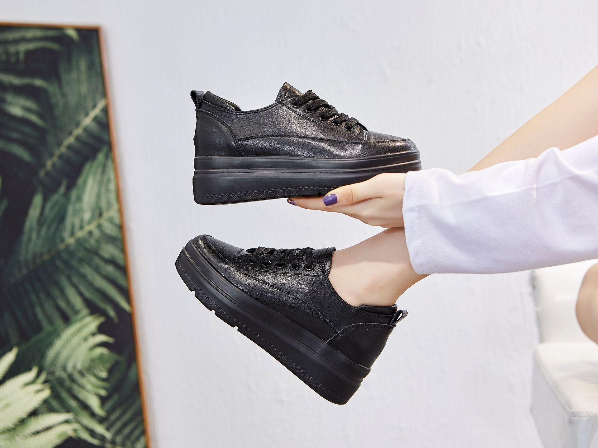 Board shoes 2026  thick sole height increasing student women s shoes trendy shoes summer 34