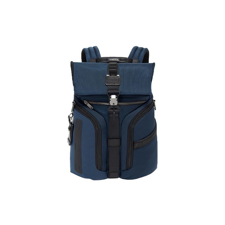 Tumi Alpha Bravo Wiosna Lato Wielofunkcyjny Turystyczny Plecak z Nylonu Balistycznego Plecak Męski Niebieski 0232759NVY Basic Set (Bag+Tag)