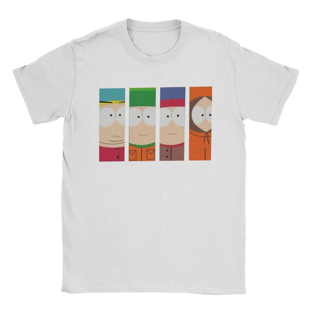 New Crazy South Park Comic Comic Print Graphic T-shirt Men's and Women's Short Sleeve T-shirt Men's Clothing Harajuku Streetwear