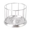 Stainless Steel Tortoise Feeder Reptile Food Dish with Round Railing Tortoise Feeding Basin for Home Pet Store