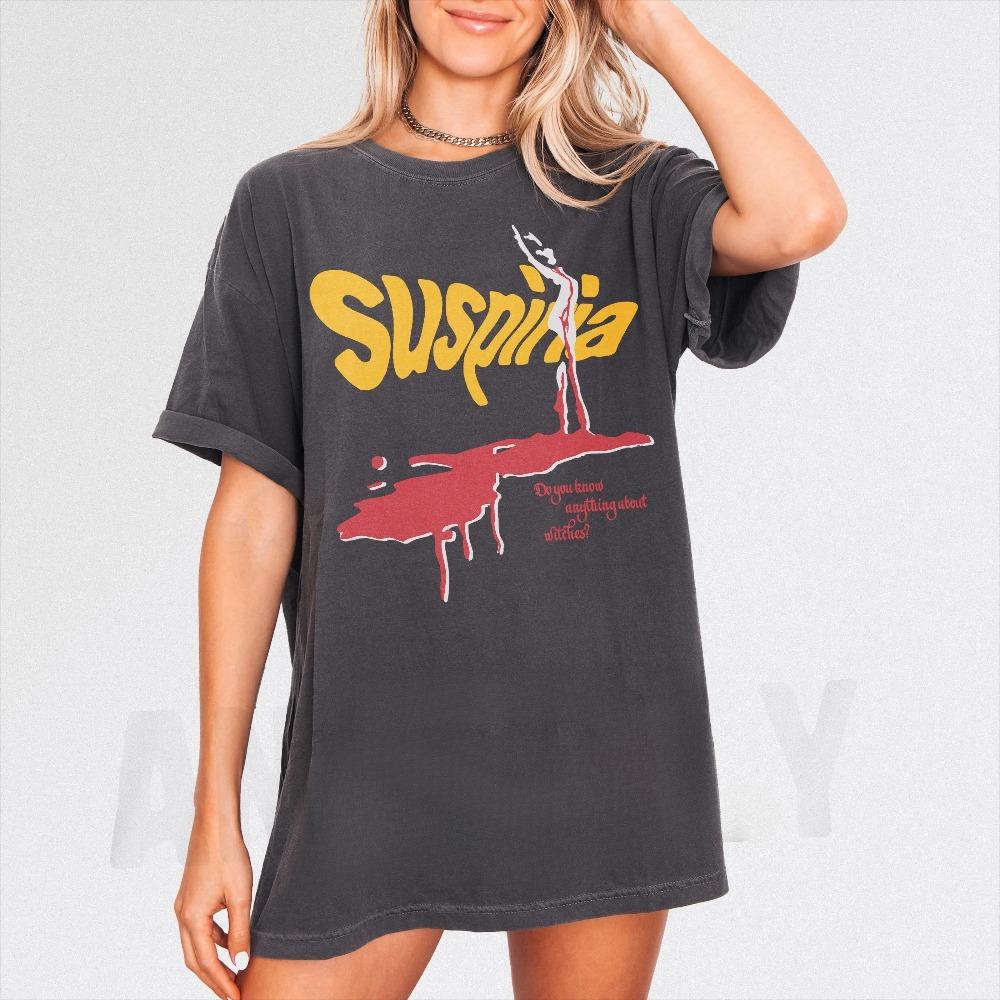 

Vintage Horror Movie Shirt Italian Film Dance Cult Seance Graphic Tee Clothing Short Sleeve Shirt Unisex Unisex Women AllSeason S