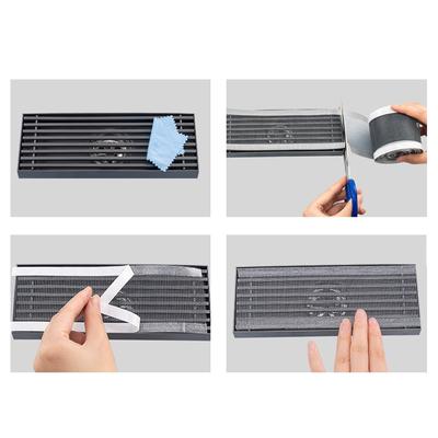 5 Meter Dusche Bodenablauf Filter Haarfänger Sieb Küche Waschbecken Kanalisation Vorlauf Stopper Badezimmer Mesh Aufkleber Einweg