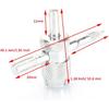5 Pack Tyre Valve Removal Tool 4-in-1 Tyre Stem Core Remover Installer Multifunctional 4-Way Universal Wrench for Bicycle Bike Automobile Car