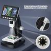 Handheld Digital Microscope with 4.3 Inch Screen & Adjustable Stand Simple to Use for Jewelry Fabric & Insect Study M4YD