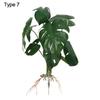 Party Supplies Desktop Ornament Office Shop Simulation Greenery Plant Wall Artificial Hydroponic Plants With Root