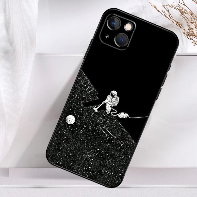 Astronaut Star Space Shockproof Case For iPhone 17 15 16 Pro Max 11 14 Plus 12 13 Mini 16e 17 Air Phone Cover