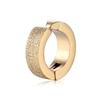 2 Pieces Mens/Women Titanium Steel Ear Clip Non Piercing Earrings Fake Earrings Six-Thorn Frosted Ear Circle Punk Jewelry Gift