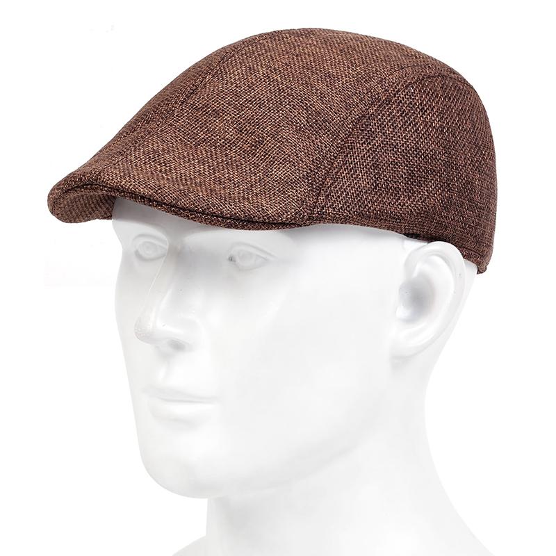 

Мужской берет, летняя дышащая льняная шляпа, женская кепка газетчика, кепка для спорта на открытом воздухе, кепки дальнобойщика, кепки в стиле хип-хоп коричневый