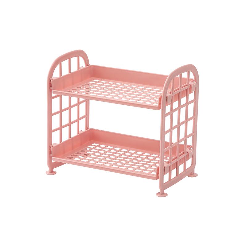 

Cosmetic & Jewelry Double-Layer Heart Shelf for Bathroom or Desktop Storage