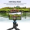 360 degrees  Rotatable Panorama Tripod Head Camera Mount Adapter  head 10Kg Load Capacity with   Phone   Tripod Accessories