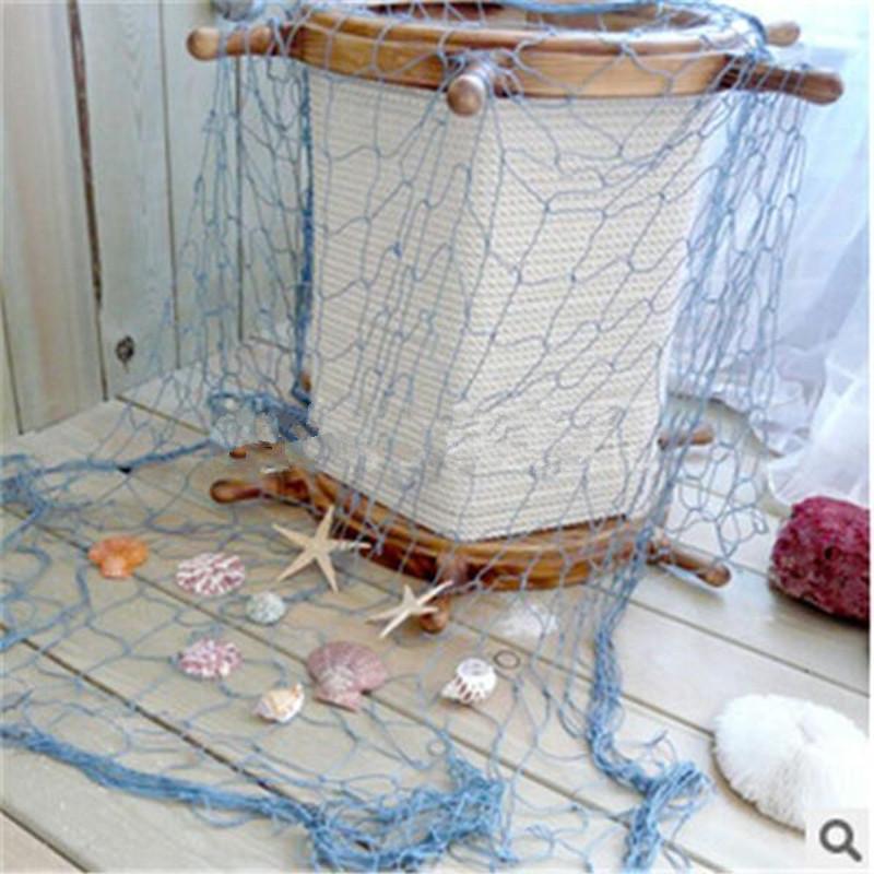 Big Fishing Nets For Theme Restaurant Studio Home Decoration Props Mediterranean Sea Style Wall Hangings Ornament Wall Stickers