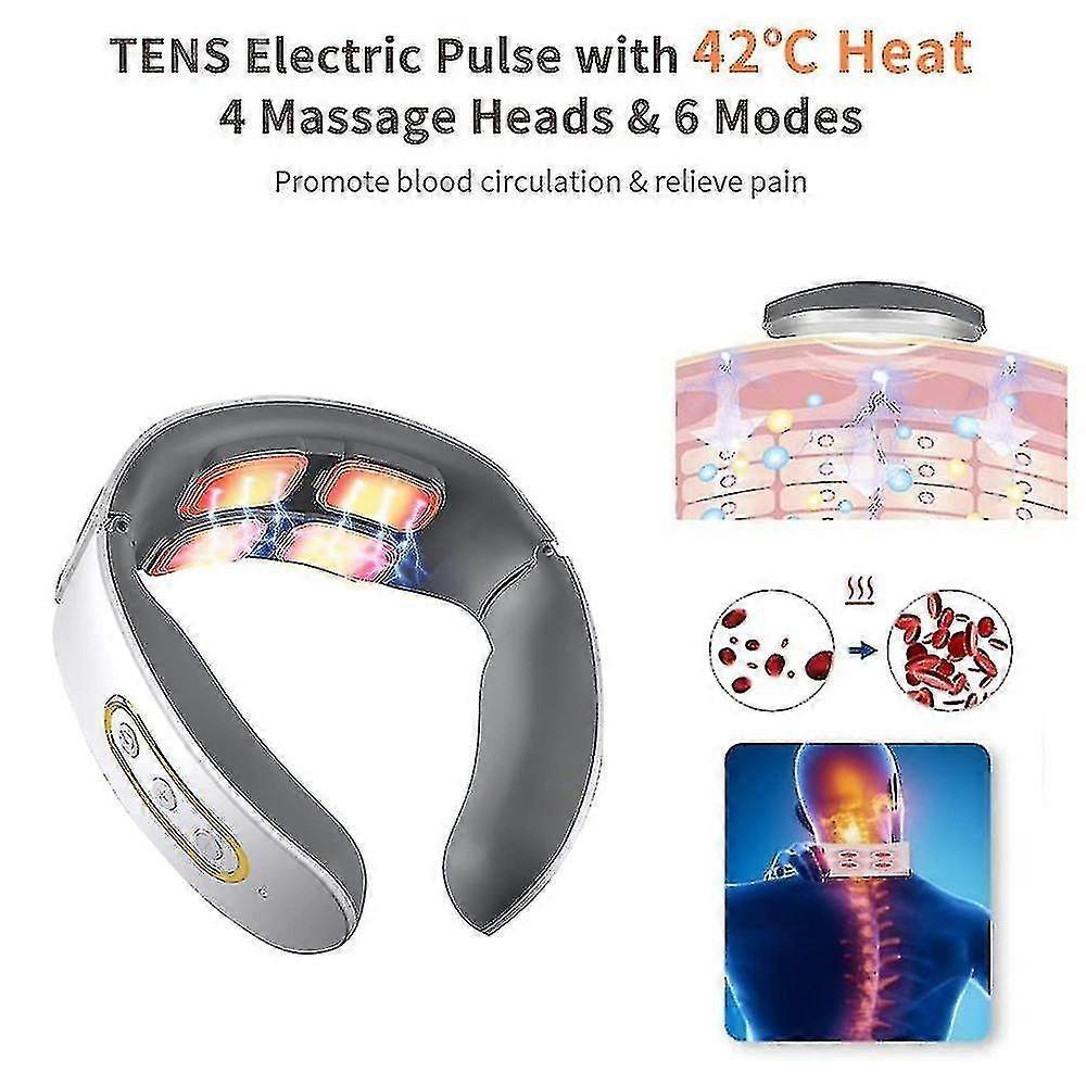 Neck Massager With Heat, Pain Relief With Deep Tissue Hands-free yu
