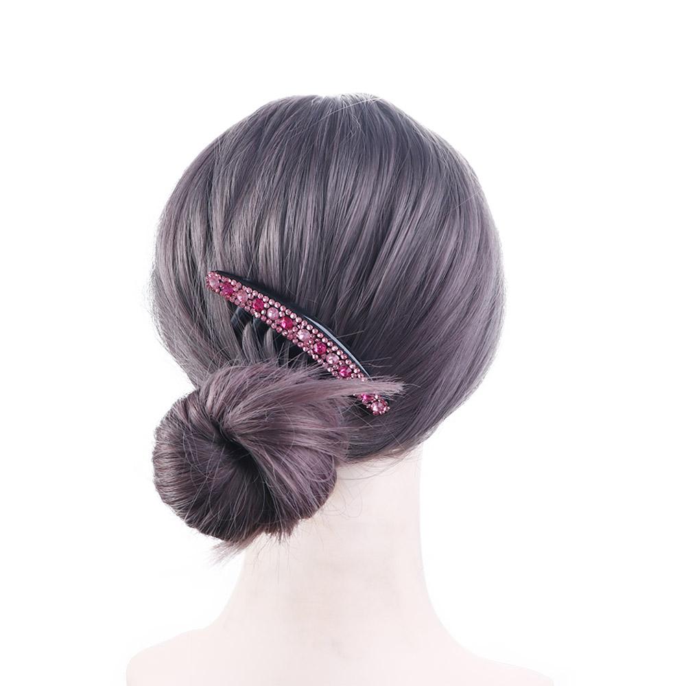 All-match Women Rhinestone Hair Comb Seven-tooth Comb Korean Style Headwear Hair Accessories