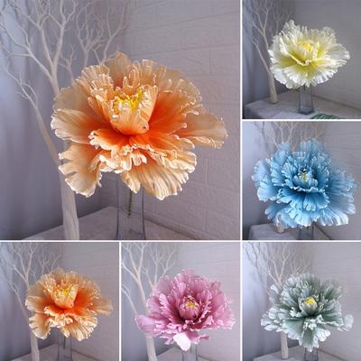Artificial Peony Flower Realistic Fake Silk Flower with Stem Home Office Wedding Party Table Centerpiece